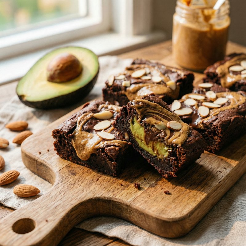 Dairy-Free Avocado Protein Brownies